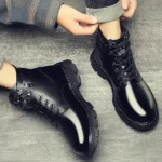 MS020 – Men’s boots spring and autumn casual Artificial leather shoes (4)