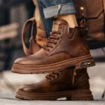 MS023 – Men’s spring new high-top leather casual shoes (1)