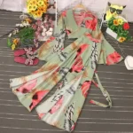 DR102 – V-neck jumpsuit dress two-piece set (6)