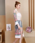 DR105 – Embroidered Beach Sun Protection Cardigan Dress (5)