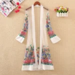 DR105 – Embroidered Beach Sun Protection Cardigan Dress (5)