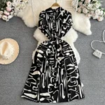 DR121 – V-neck beach dress for women (4)