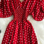 DR125 – polka dot fashionable print jumpsuit dress (3)