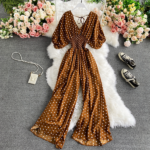 DR125 – polka dot fashionable print jumpsuit dress (3)