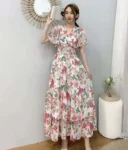 DR129 – super fairy long skirt floral dress (4)