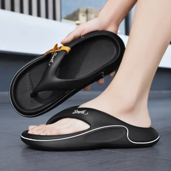 Flip-flops men's EVA slippers (Black)