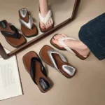 TP007 – Thick-soled height-enhancing wedge-heeled flip-flops for women shoe (4)