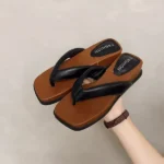 TP007 – Thick-soled height-enhancing wedge-heeled flip-flops for women shoe (4)