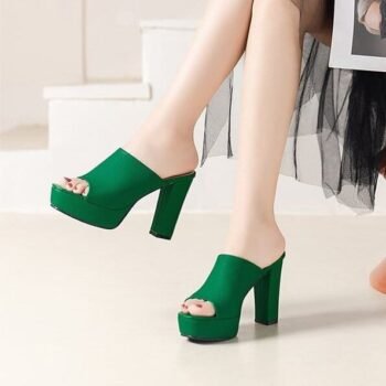 Women’s flip flops, thick high heels shoes