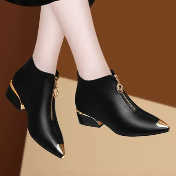 Mid-heel ankle fashionable women’s shoes