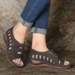 CT351-hollow-hole-Velcro-fish-mouth-shoes-1
