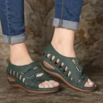 CT351-hollow-hole-Velcro-fish-mouth-shoes-1