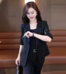 DR108 – Women’s new style professional high-end suit pants three-piece suit (3)