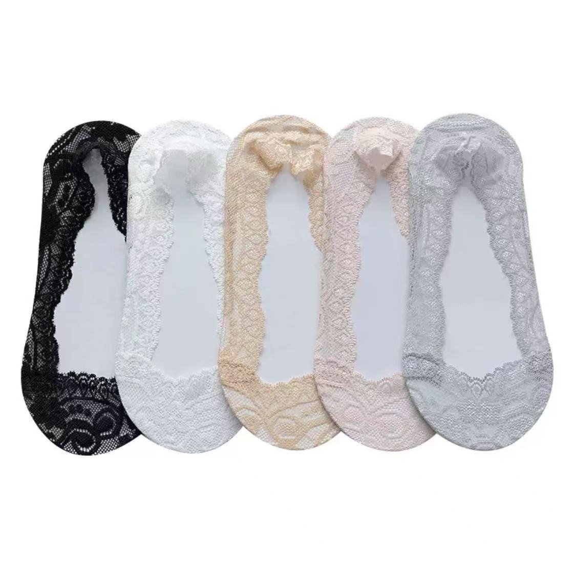 DR648 - Women's Lace Shallow Mouth Thin Socks (6)