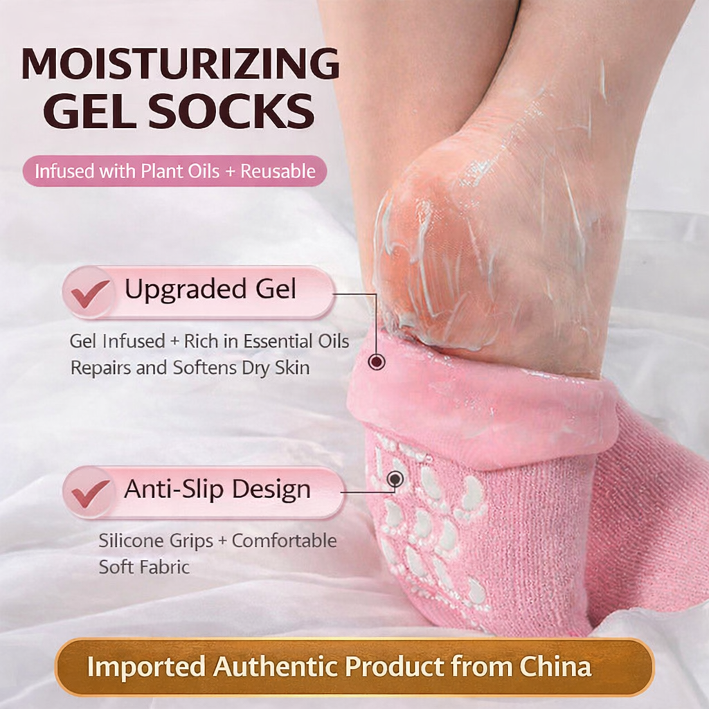 DR695 - Gel Socks Foot & Heel Care Socks (1)